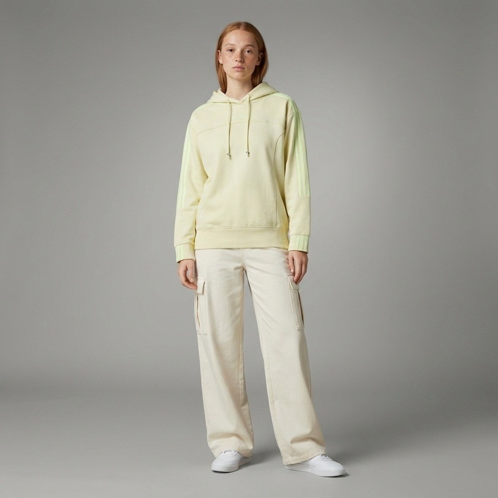 Adidas X Ivy Park Hoodie Sweatshirt Yellow XS Pre-owned Athleisure Streetwear‎